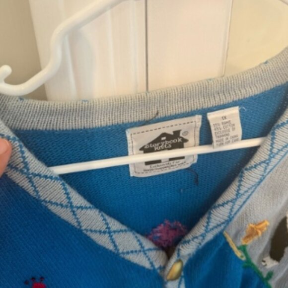 Storybook Knits Blue Boston Terrier Sweater - Picture 3 of 6